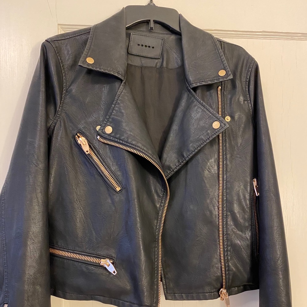 Blanknyc black leather jacket